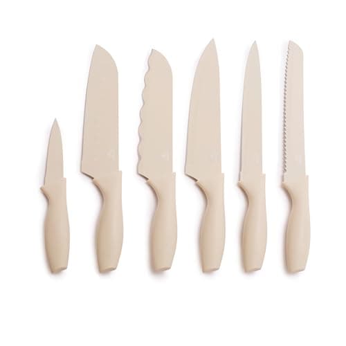 6-Piece GreenLife Kitchen Knife Set (Taupe) $11.68 + Free Shipping w/ Prime or on $35+