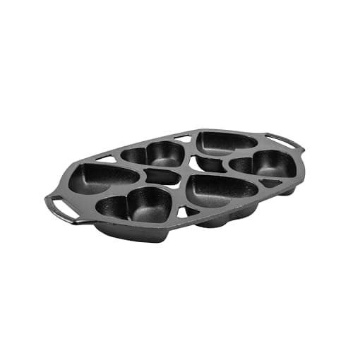 Lodge Manufacturing Company Se... Cast Iron Heart Mini Cake Pan