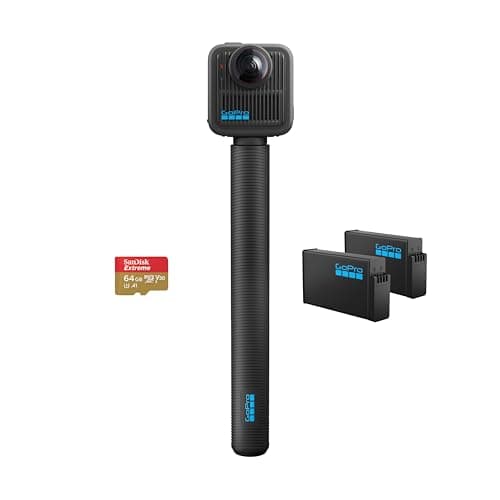 GoPro MAX2 8K Action Camera w/ 4' Extension Pole, 2 Batteries, 64GB microSD $369 + Free S&H