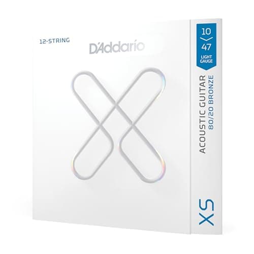 D'Addario Acoustic Guitar Stri...0-47, 12-String Set, Pack of 1