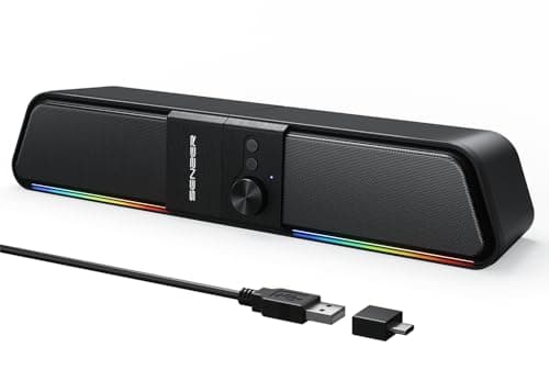 SENZER CS20 2-in-1 Bluetooth Speakers for Desktop w/ RGB Light $7.99 + Free Shipping w/ Prime or on $35+