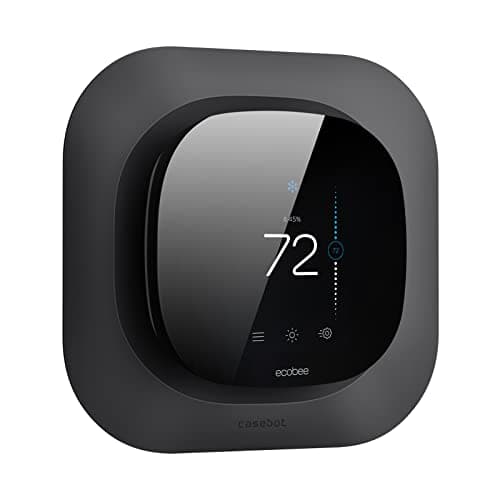 CaseBot Wall Plate for 2022 Ecobee Smart Thermostat Premium & 2022 Ecobee Smart Thermostat Enhanced, Practical and Stylish Trim Kit Bracket Mount Cover, Easy Installation, Matte Black