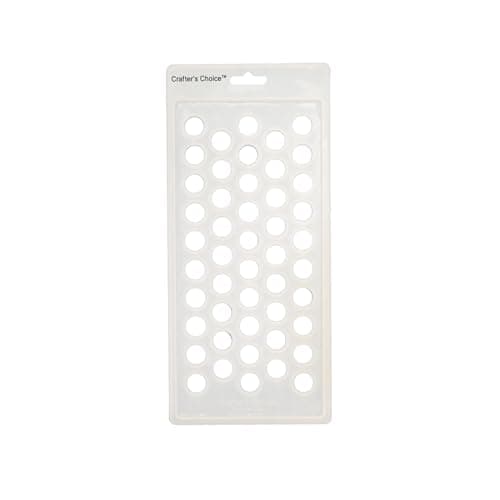 Crafter's Choice - Lip Balm Tube Filling Tray - Silicone Tray for Filling Lip Balm Tubes and Cosmetic Products - Round - 3001