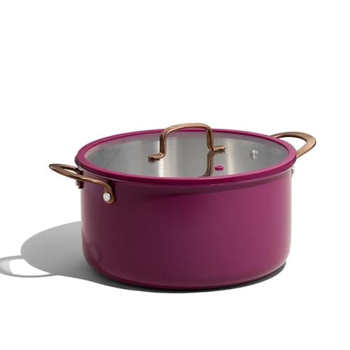 $20 AMAZON PRIME ONLY CAROTE 8QT Full Clad Tri Ply Stainless Steel Stock Pot with Lid, Kitchen Stockpot in choice of colors