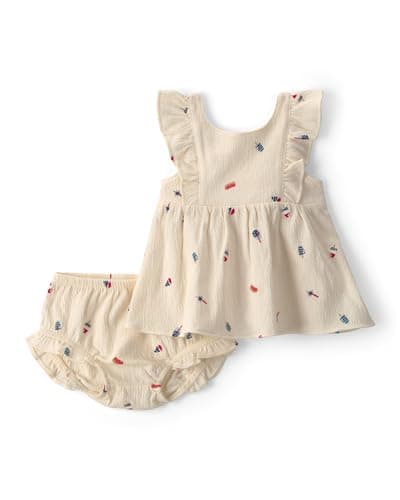 Carter's Girl 2-Piece Set, Cream, 12M