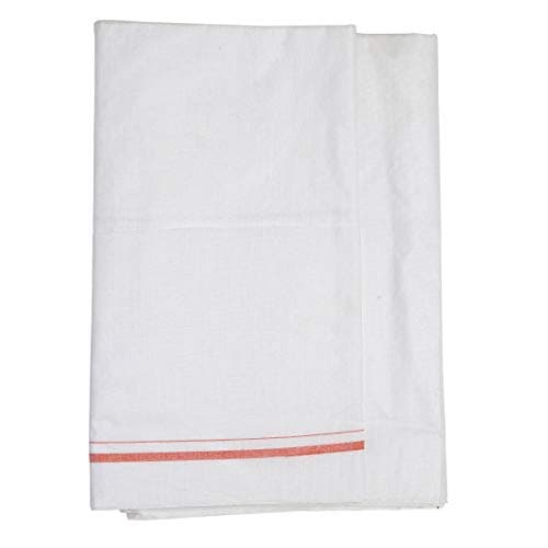 Decorative Cotton Dhoti Dhoti's Veshti Full Length Men's Ethnic Wear Single Piece Indian traditional Fancy Dhoti with Border for Festival New year gifts Decor Housewarming Pooja(White)(Size:-2 Meter)