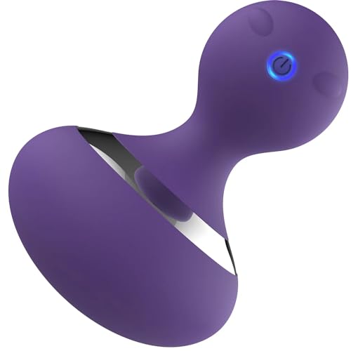 MANFLY Cordless Electric Handheld Massage Ball, Rechargeable Body Neck Massage Tool (Purple)