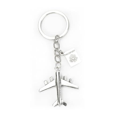 MUCOOS Compass Keychain Airplane Keychains Every Journey Starts with One Step keycharms Friendship Keychain Travel Keychains Gift