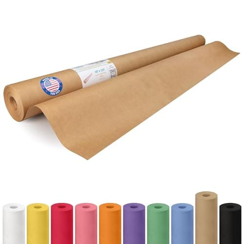 Brown Kraft Paper Roll 48" x 1...raft Material by IDL Packaging