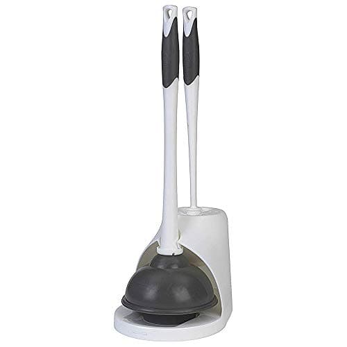 Clorox Toilet Bowl Brush & Plunger Combo Set w/ Storage Caddy $6