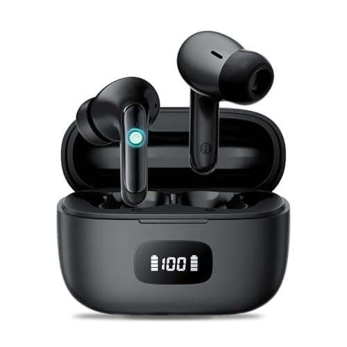 Earbuds, Wireless Earbuds 2026 Bluetooth 5.3 Headphones, 56Hrs Hi-Fi Stereo Deep Bass Earphones with 4 ENC Noise Cancelling Headphones Mics, IPX7 Waterproof Ear Buds for iPhone Android Phones Laptop