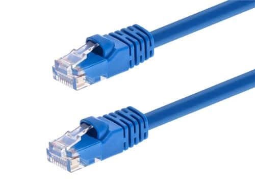 Monoprice 0.5FT 24AWG Cat6 550...re Copper Network Cable - Blue
