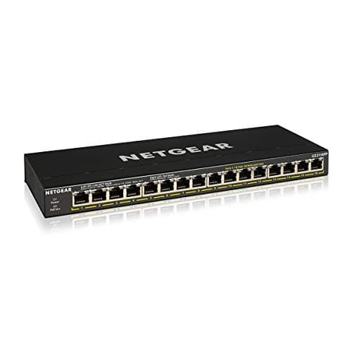 NETGEAR 16 Port PoE+ Gigabit S...esktop or Wall Mount (GS316PP)