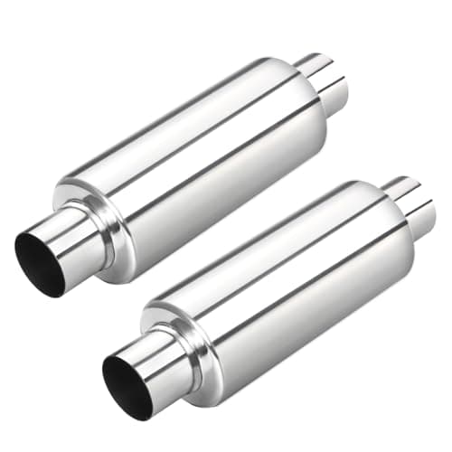 LCGP 2.25" Inlet Universal Resonator Muffler 2-Pack for $35 + free shipping