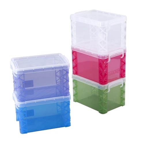 Super Stacker Index Card Box, ...iner, Assorted Colors, 1 Count