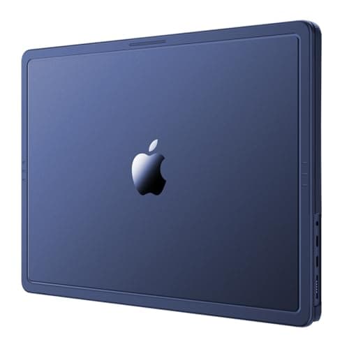 Soonjet CrackGuard for MacBook Air 15 inch Case | M5 M4 M3 M2 2026 2025-2023 | Anti-Crack Upgrade |100% Match Official Color | Hard Shell Laptop Cover | A3448 A3241 A3114 A2941 | Midnight Clear