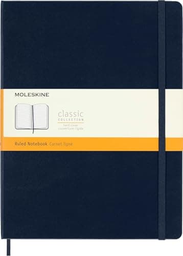 Moleskine Classic Notebook, Ha...ined, Sapphire Blue, 192 Pages