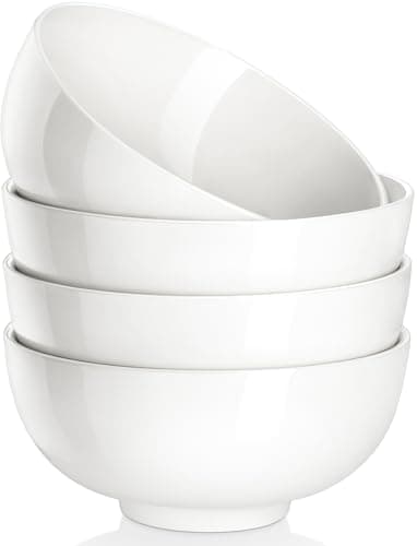26-oz MALACASA Porcelain Soup Bowls (white): 6-pk $14.55, 4-pk $10.40 & More