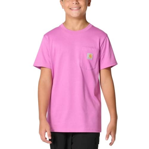 Carhartt Boys Short Sleeve Pocket T-Shirt, Bodacious, X-Large