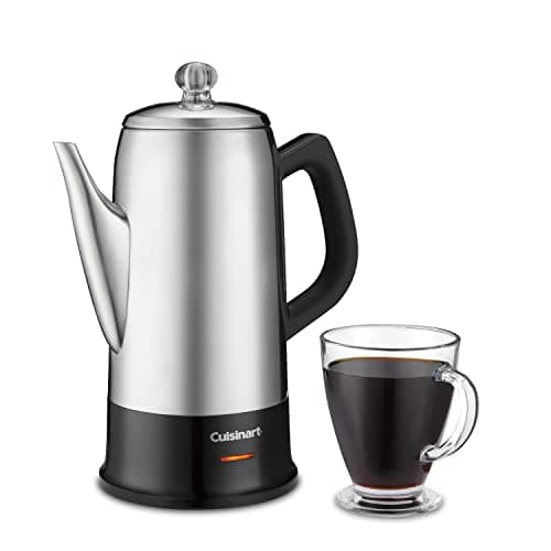$49.95 | Cuisinart Classic 12 Cup Percolator, PRC-12N, Stainless Steel at Amazon