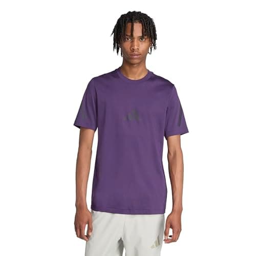 adidas Men's Z.N.E. T-Shirt, Aurora Plum, Small