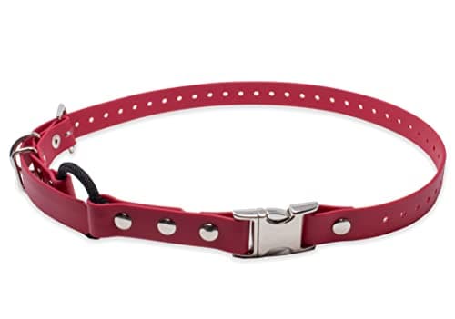 Educator 3/4-Inch Dog Training...ap Biothane Bungee Collar, Red