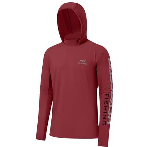 BASSDASH UPF 50+ Men’s UV Sun Protection Long Sleeve Performance Fishing Hoodie Hooded Shirts