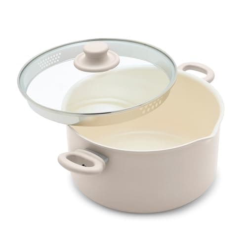 GreenLife 6QT Ceramic Nonstick...Free Base, Even Heating, Taupe