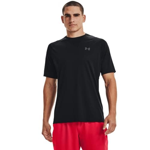Under Armour Men's Velocity 2.0 Short Sleeve T Shirt, (001) Black / / Pitch Gray, 3X-Large