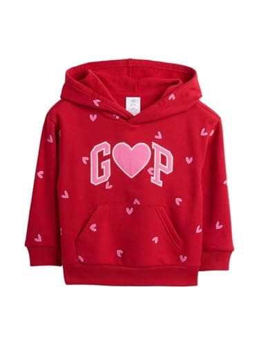 GAP Baby Girls Playtime Favorites Logo Pullover Hoodie Hooded Sweatshirt Sled 6-12M