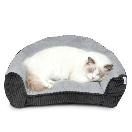 Zakapaws Faux Rabbit Fur Small Pet Sofa (Dark): 24"x18"x10" $8.49, 28"x23"x10" $11.99 + Free Shipping w/ Prime or on $35+