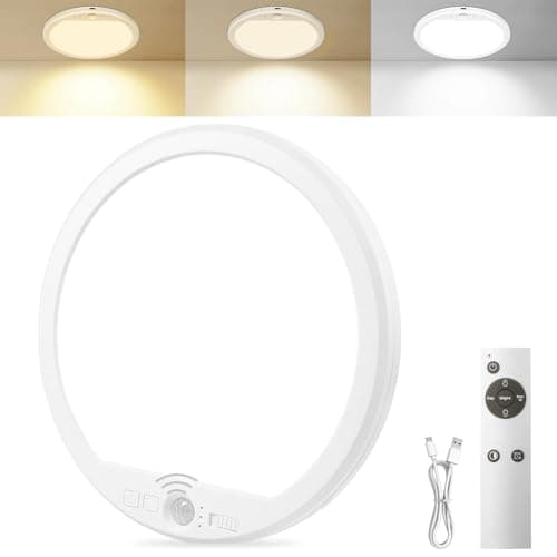 OSIDEN Rechargeable Motion Sensor Ceiling Light with Remote