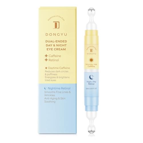 Dongyu Caffeine Eye Cream for Dark Circles: Under Eye Cream with Retinol Caffeine - Reduces Under Eye Bags and Puffiness