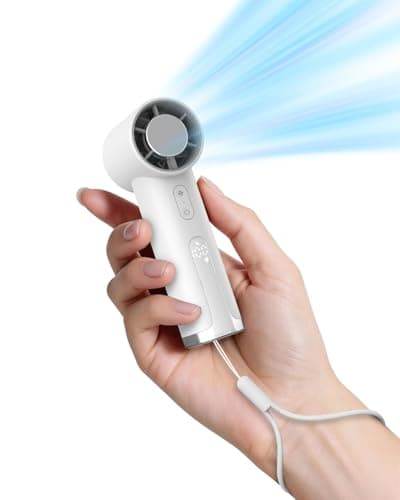 OidoZac 4000mAh Portable Handheld Fan w/ 100 Speed Settings & Digital Display (Cream) $5.63 + Free Shipping w/ Prime or on $35+