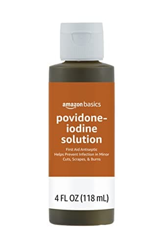 [Prime] 4-fl oz Amazon Basics 10% Povidone Iodine First Aid Antiseptic $2.54 w/ S&S + Free Shipping $2.67