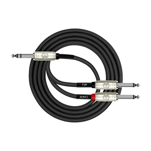 KIRLIN CABLE Y-362PR-06 6 Feet...lug to Dual 1/4-Inch Mono Plug