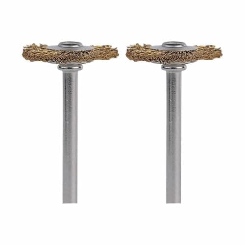 Dremel 535-02 Brass Brushes, (2 Pack), 3/4" Diameter
