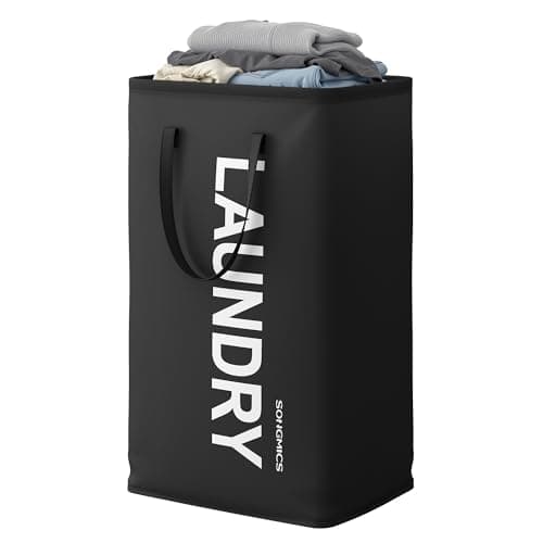 SONGMICS Laundry Hamper, 21.1-Gallon (80 L) Laundry Basket with Handles