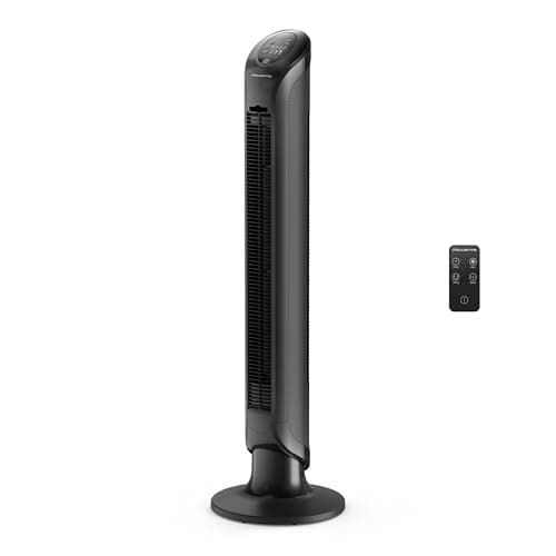 Rowenta, Tower Fan, Fresh 180°...ing Fan, Black, Indoor, VU6661