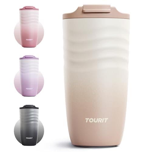 16-Oz TOURIT Insulated Coffee Mug w/ Ripple-Wave Anti-Slip Grip $7.79 + Free Shipping w/ Prime or on $35+