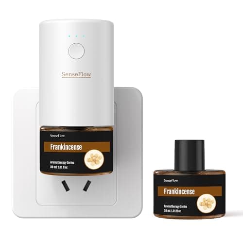 SenseFlow Essential Oil Refill 1.02oz/30ml - Free SF101 Waterless Aromatherapy Diffuser, Covers 1000 Sq Ft, 120-Day Natural Scent,Frankincense