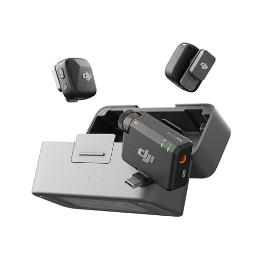 DJI Mic Mini (2 TX + 1 RX + Charging Case) & More, Wireless Lavalier Microphone $79