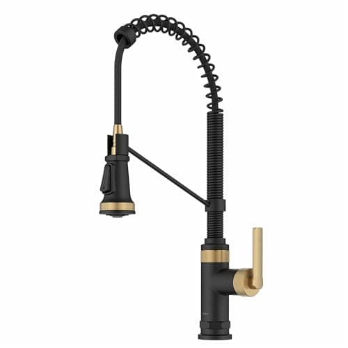 KRAUS Allyn Commercial Style 2...rass/Matte Black, KPF-4110BBMB