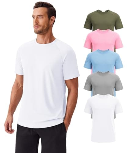 Pinspark Workout Shirts for Men 5-Pack for $20 + free shipping w/ Prime