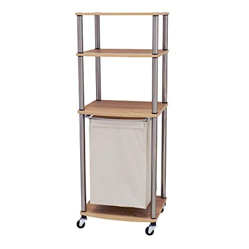 Household Essentials Laundry H...g Frame and Shelves, Light Ash