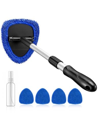 AstroAI Windshield Cleaner with Microfiber Pads and Extendable Handle for $9 + free shipping