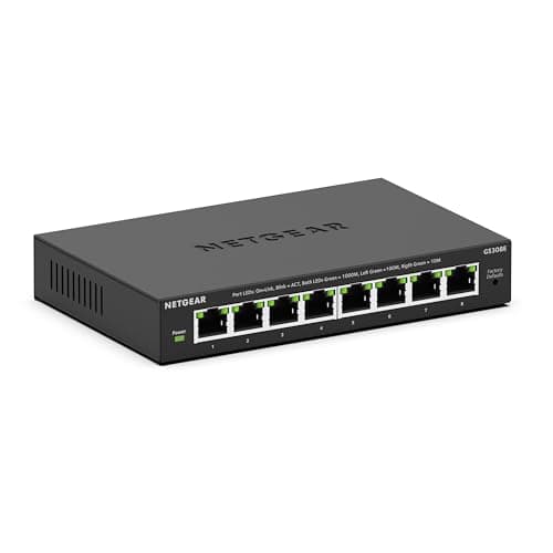Netgear 8-Port Gigabit Ethernet Easy Smart Managed Essentials Switch $23
