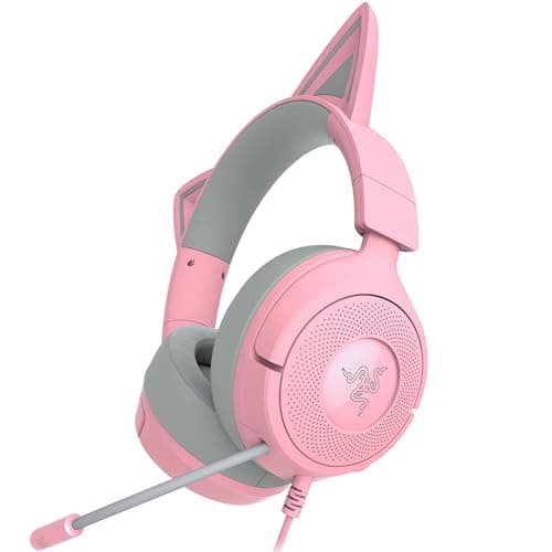 [AC] $29.99 | Razer Kraken Kitty V3 X Wired Gaming Headset: Kitty Ears - Pink at Amazon