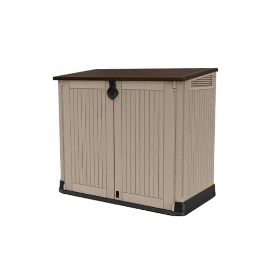 Keter Store-It-Out MIDI Outdoo...id, 30 Cu. Ft. Capacity, Beige