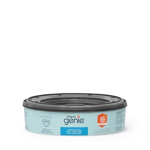 Diaper Genie Bags Refills 240 Count (Pack of 1) with Max Odor Lock | Holds Up to 1,200 Newborn Diapers | Fits Diaper Genie Complete